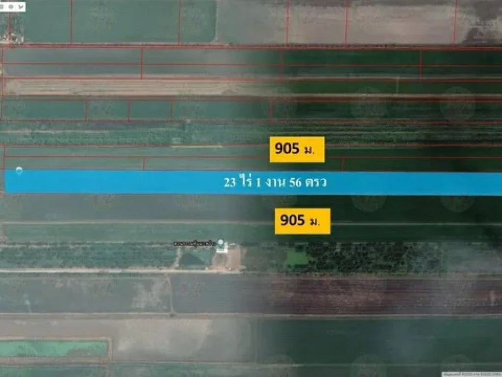 ขายที่ดิน 23 ไร่ 1 งาน 56 ตรว ใกล้สวนธรรมคุ้งมะพร้าว ลำลูกกา ปทุมธานี