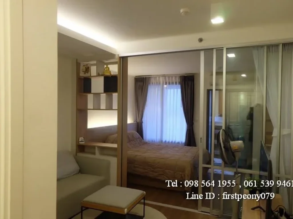 ให้เช่าคอนโด 13000 U Delight Residence Riverfront Rama 3 พื้นที่34ตรม ชั้น 18 1ห้องนอน 1ห้องน้ำ