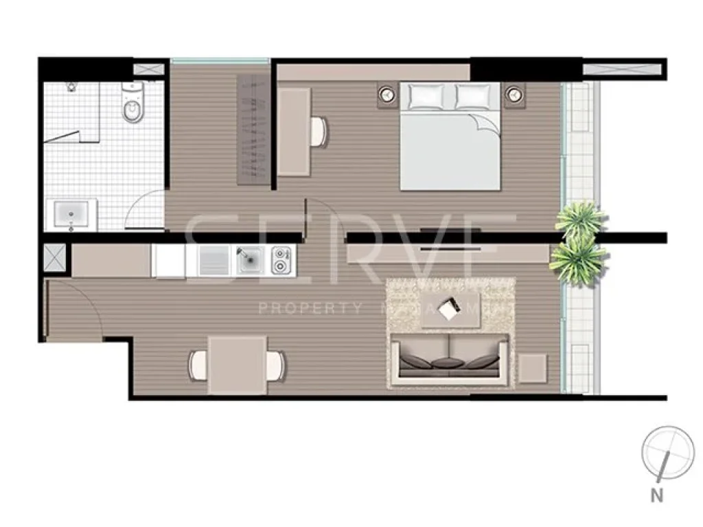 ขาย Noble Revo คอนโดโนเบิล รีโว สีลม ที่ BTS สุรศักดิ์ ห้องมุม 1 นอน ตำแหน่งดี ราคาดี 8 ล้านบาท