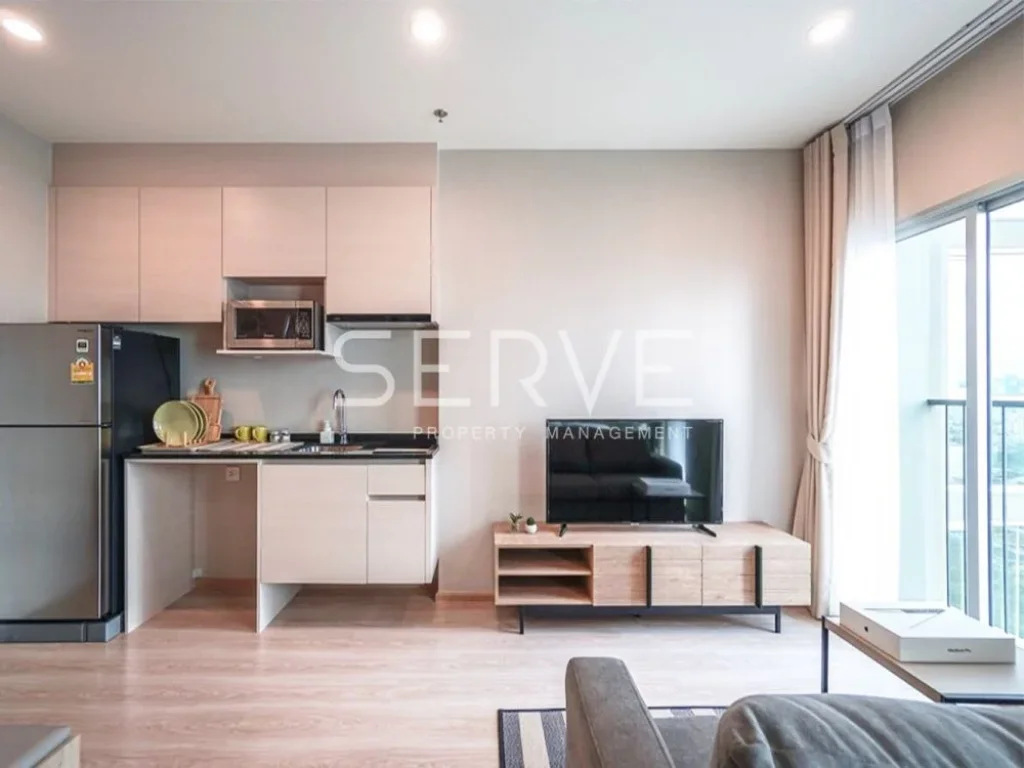 ให้เช่าคอนโด ห้องมุมแต่งสวย Studio 16K Noble Revolve Ratchada2 Condo for Rent ที่ MRT ศูนย์วัฒนธรรม