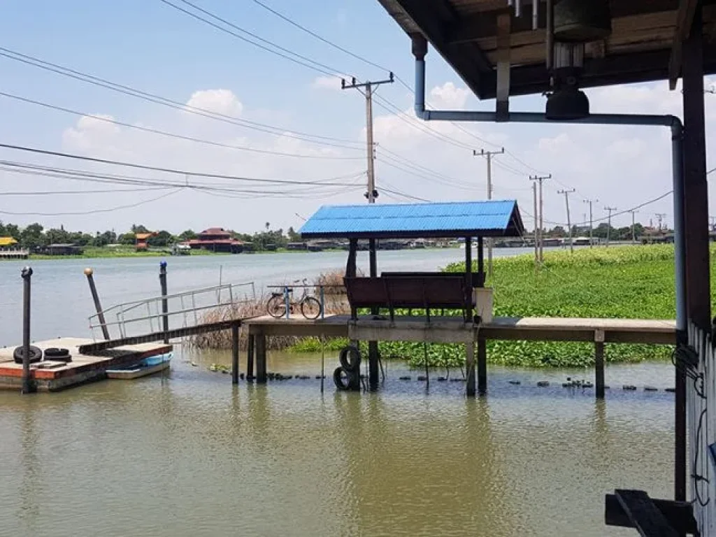 ขายบ้านพร้อมที่ดินติดริมแม่น้ำเจ้าพระยา อเกาะเกร็ด จนนทบุรี