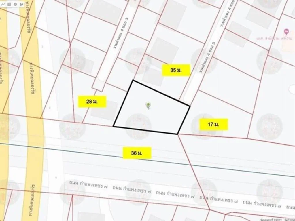 ขายที่ดิน 195 ตารางวา ซอยรามคำแหง 4 แยก 5 ซอยโรงพยาบาลแพทย์ปัญญา
