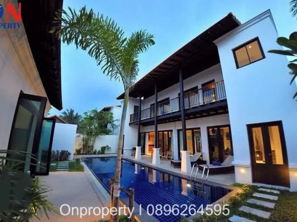 Pool Villa for rent in Cherngtaley 3 bedrooms