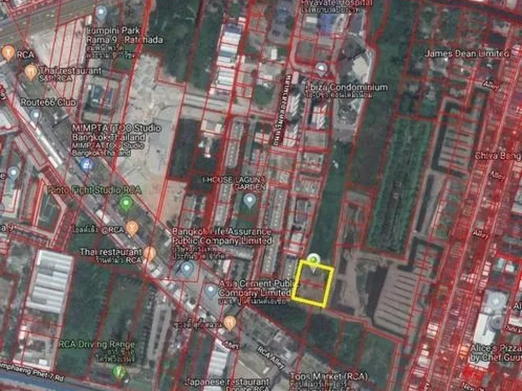 ขายที่ RCA พระราม 9 พื้นที่ 2 ไร่ 1 งาน 225 ล้าน