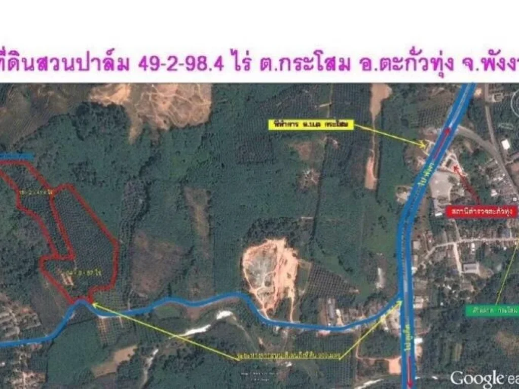 ขายที่ดิน 2 แปลงติดกัน พังงา