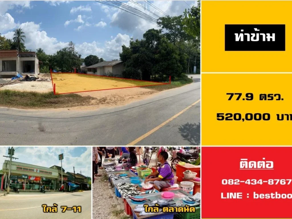 ขายที่ดิน ท่าข้าม 779 ตรว