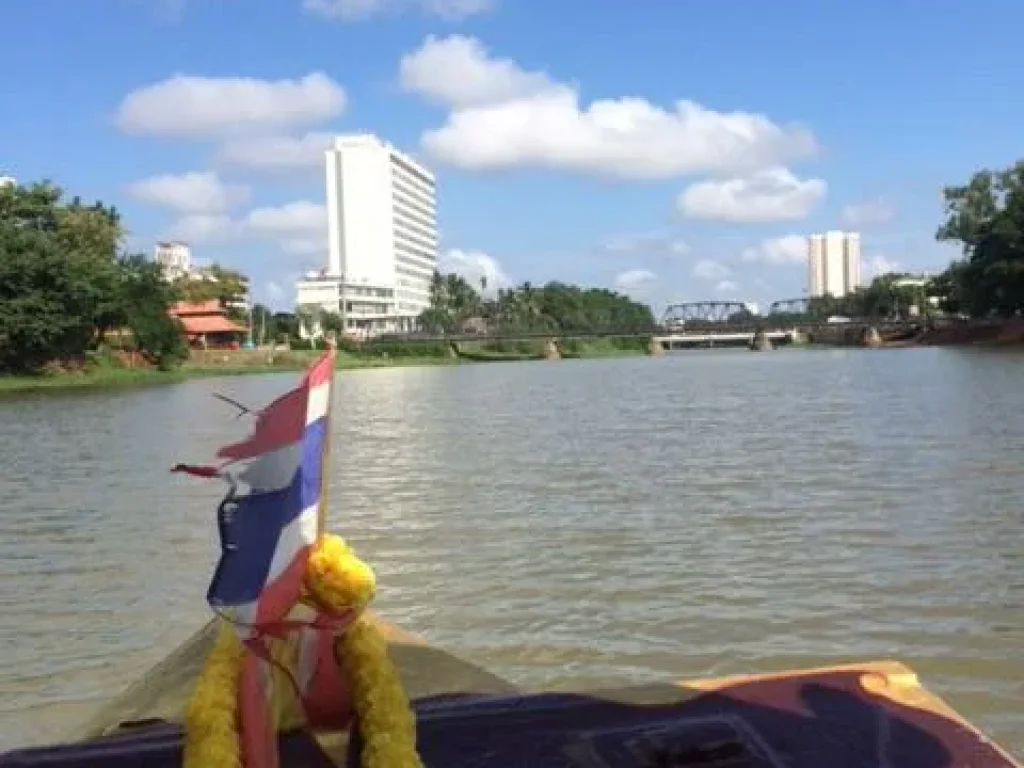 ที่ดินติดแม่น้ำปิง อเมือง เชียงใหม่ ติดถนนหลัก ใกล้สนามบิน