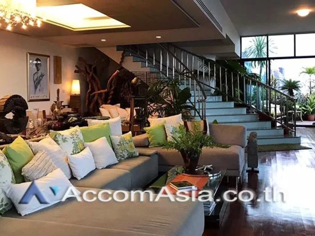 Big Balcony Duplex Penthouse Lake Green Condominium 3 Bedroom For Sale BTS Nana in Sukhumvit Bangkok