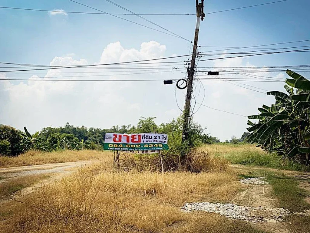 ขายที่ดิน 21 ไร่ 1 งาน 39 ตรวา อบางไทร อยุธยา