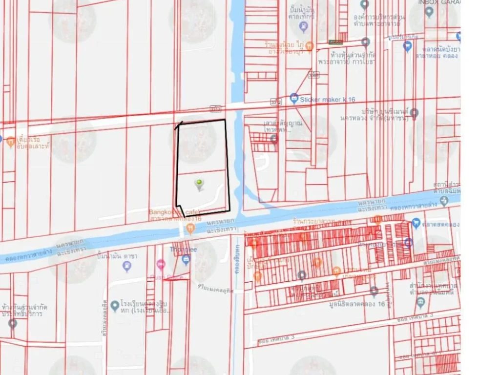 ขายที่ดินติดถนนลำลูกกาคลอง16 จำนวน17ไร่ ไร่ละ 18ล้าน หน้ากว้าง 120 ม