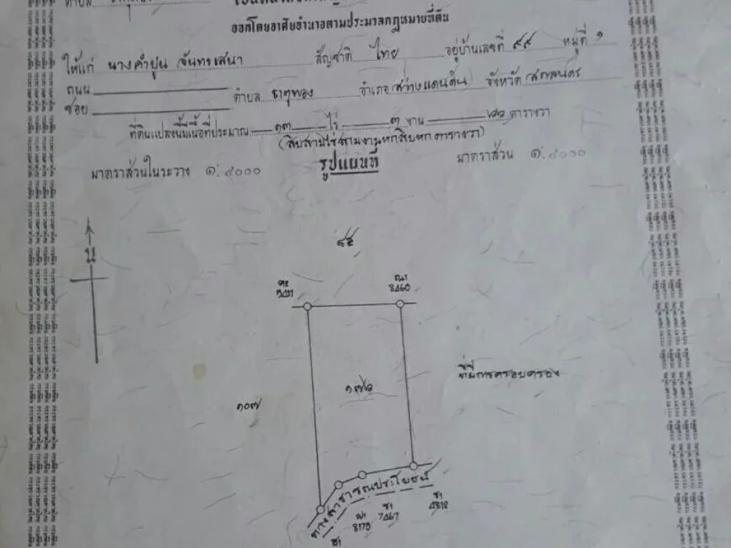 ขายที่นา 13 ไร่ 3 งาน 66 ตรว