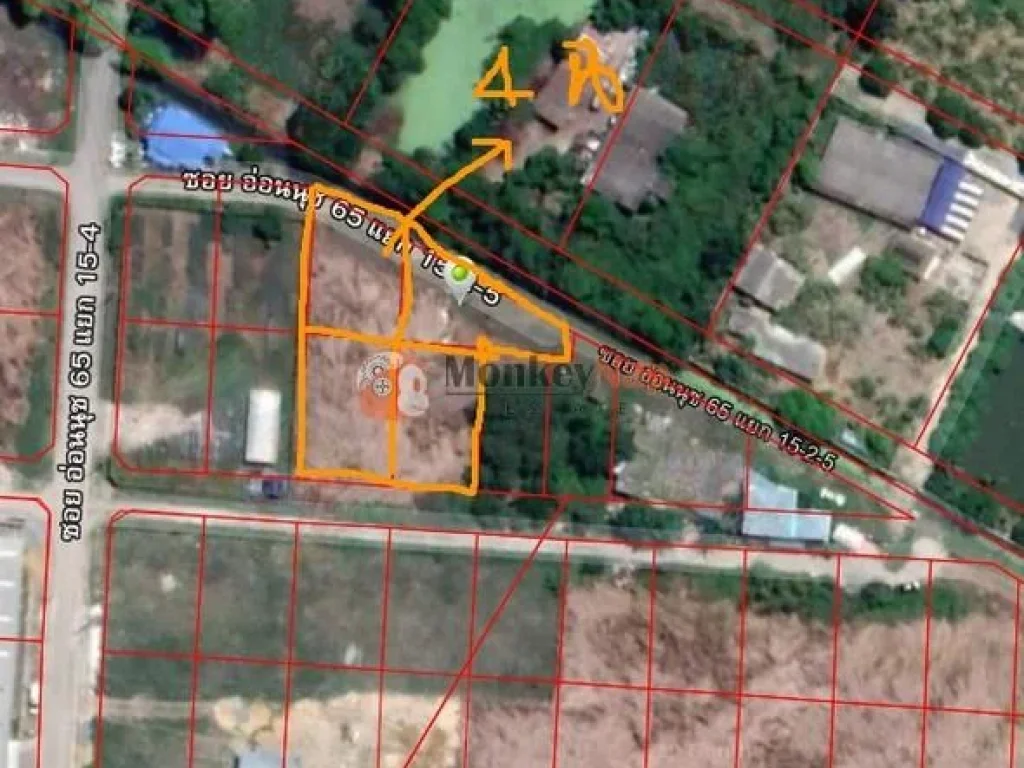 ที่ดินเปล่า ซอยอ่อนนุช 65 แยก 15-4 ติดถนนซอย