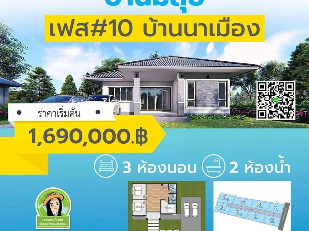 บ้านใหม่ในโครงการมีสุข เฟส10 พิกัดบ้านนาเมือง ราคา 169 ล้าน