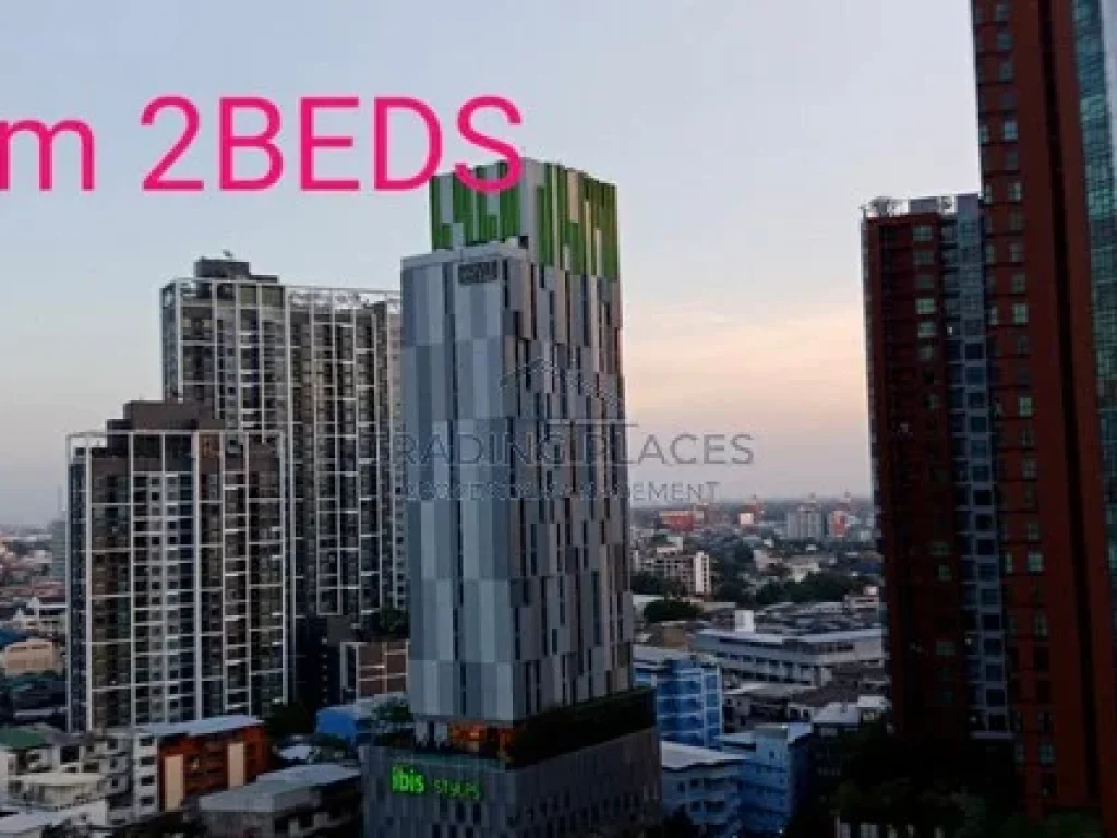 ให้เช่า The Bloom Sukhumvit 71 ขนาด 60ตรม 2 ห้องนอน 24k