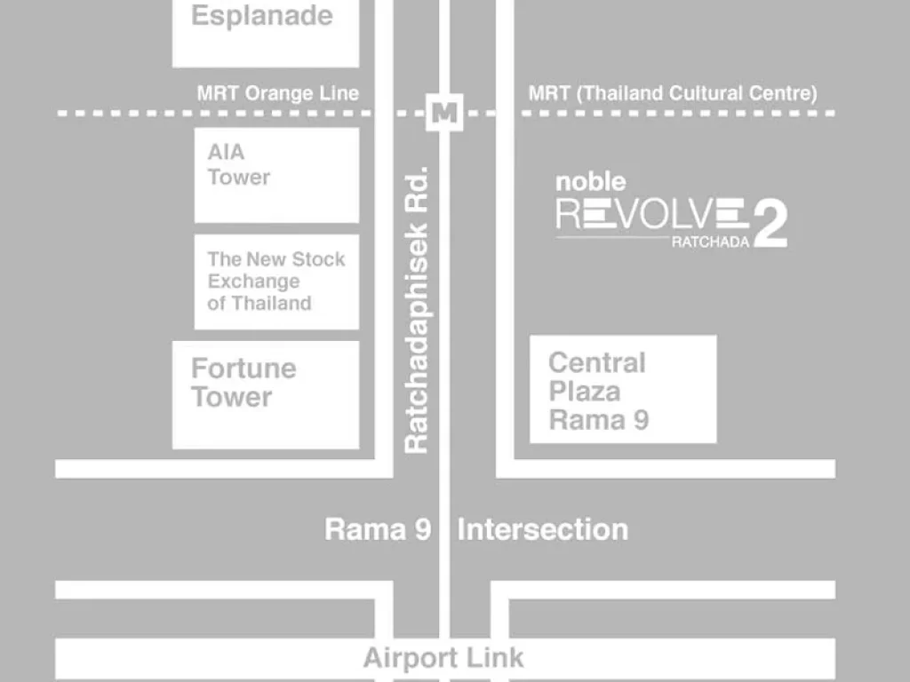 ขาย 1 ห้องนอน พร้อมเข้าอยู่ ใกล้ MRT ศูนย์วัฒนธรรม Noble Revolve Ratchada 2