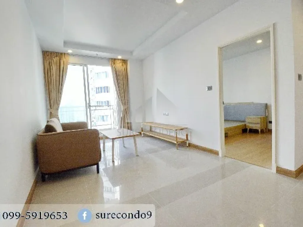 For RENT 1 ห้องนอน วิวสระ ใกล้ MRT ศูนย์วัฒนธรรม ศุภาลัย เวลลิงตัน 1