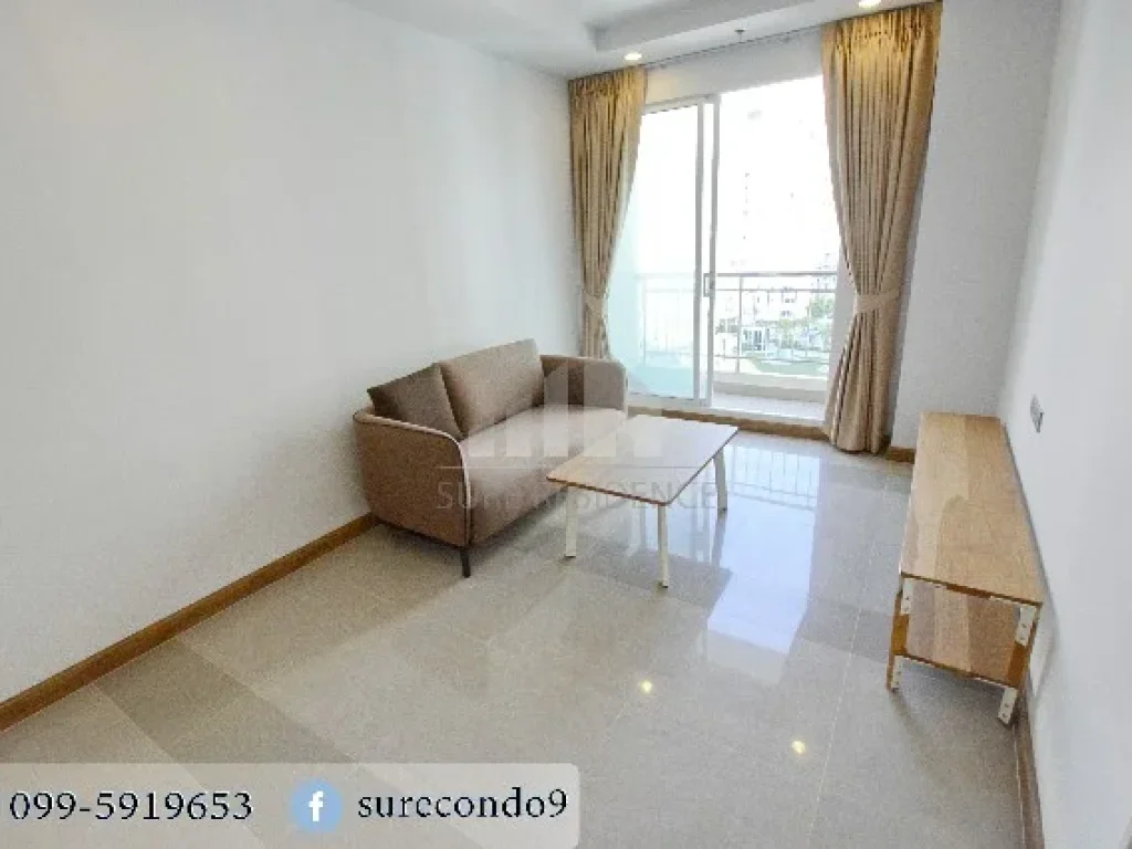 For RENT 1 ห้องนอน วิวสระ ใกล้ MRT ศูนย์วัฒนธรรม ศุภาลัย เวลลิงตัน 1