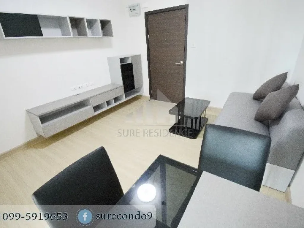 For RENT ให้เช่า 1 ห้องนอน 4150ตรม วิวสระ ใกล้ MRT พระราม 9 Supalai Veranda Rama 9