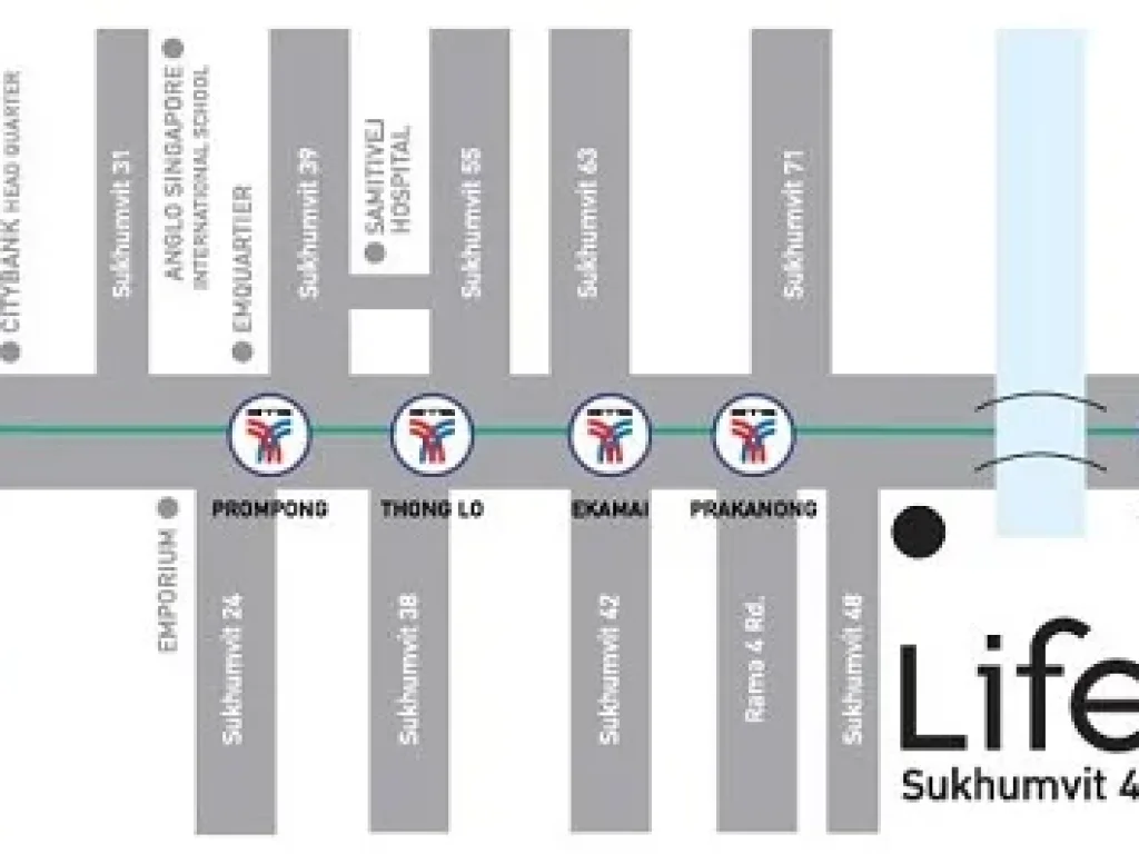 ขาย 2 ห้องนอน 39ตรม ติด BTS พระโขนง Life Sukhumvit 48