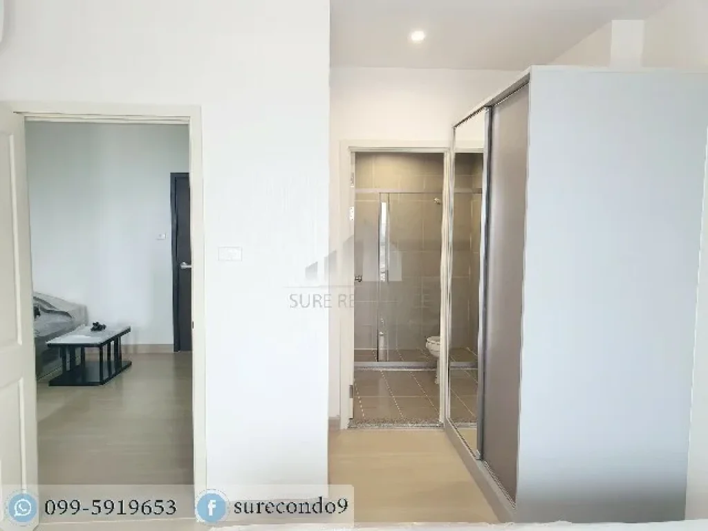 For RENT ให้เช่า 1 ห้องนอน วิวสระว่ายน้ำ ใกล้ MRT พระราม 9 Supalai Veranda Rama 9