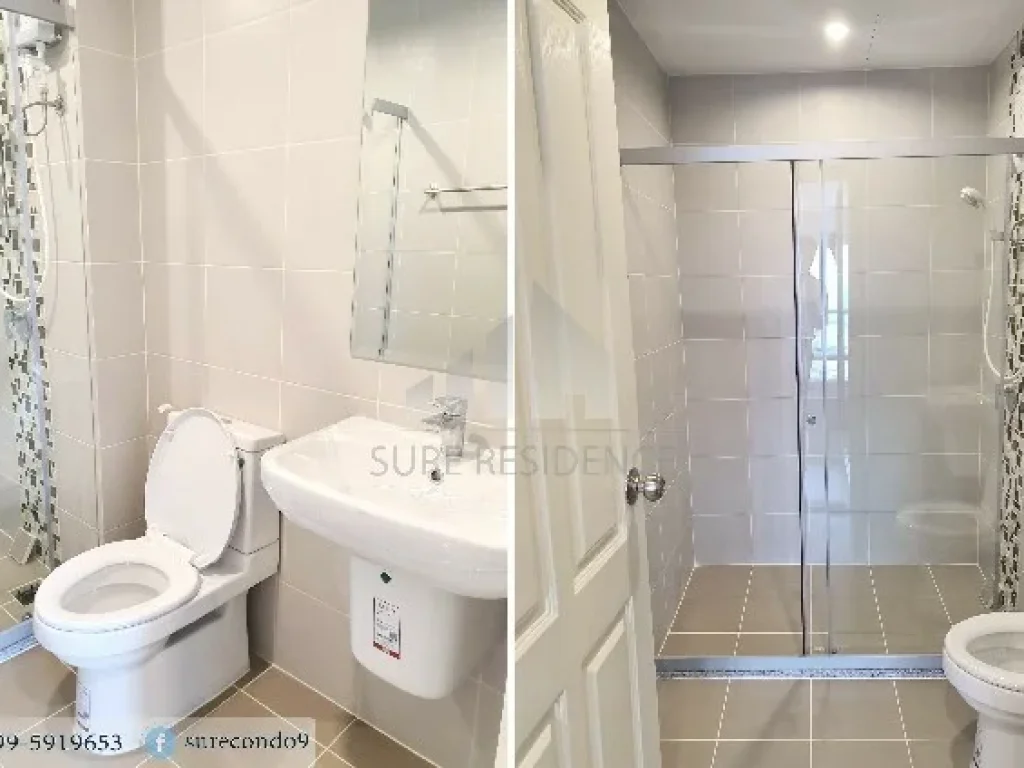 For RENT ให้เช่า 1 ห้องนอน วิวสระว่ายน้ำ ใกล้ MRT พระราม 9 Supalai Veranda Rama 9