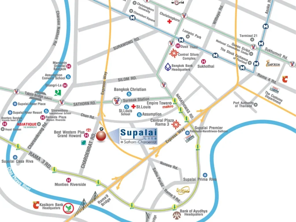 ขาย 1 ห้องนอน 54ตรม ใกล้ BTS สุรศักดิ์ Supalai Lite Charoenrat-Sathorn