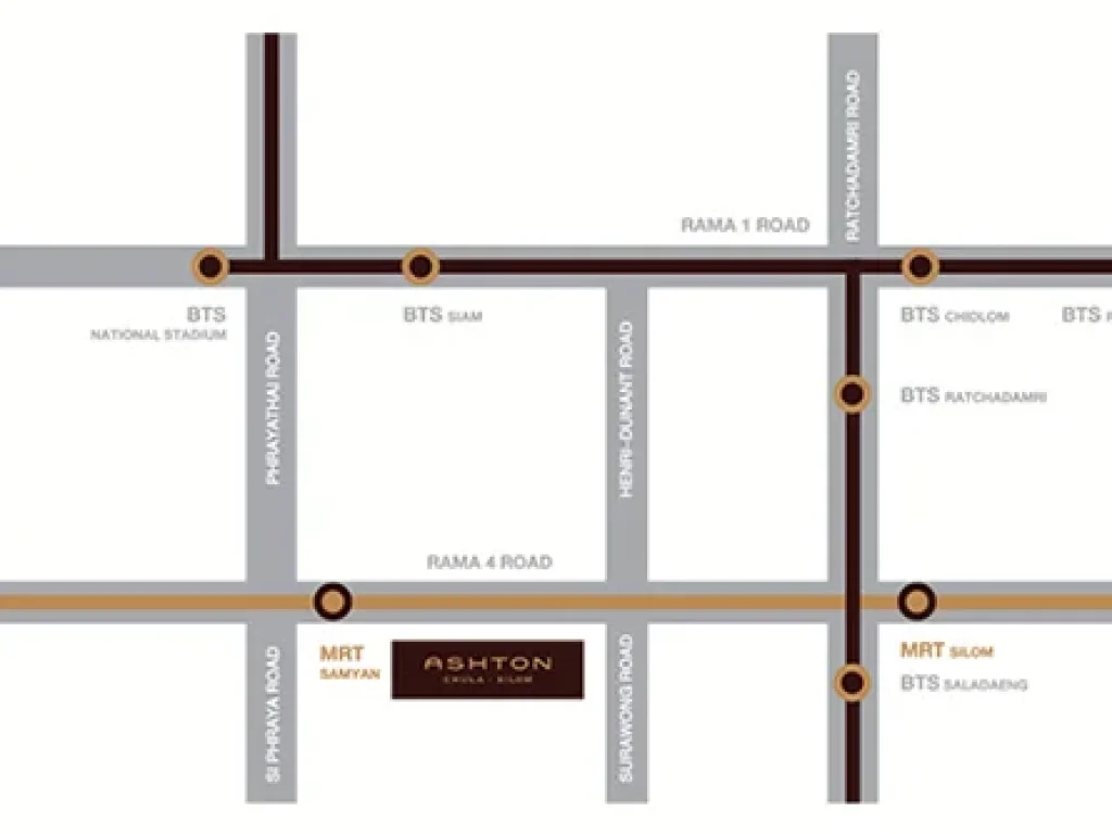 ให้เช่าห้อง Studio 26ตรม ติด MRT สามย่าน Ashton Chula-Silom