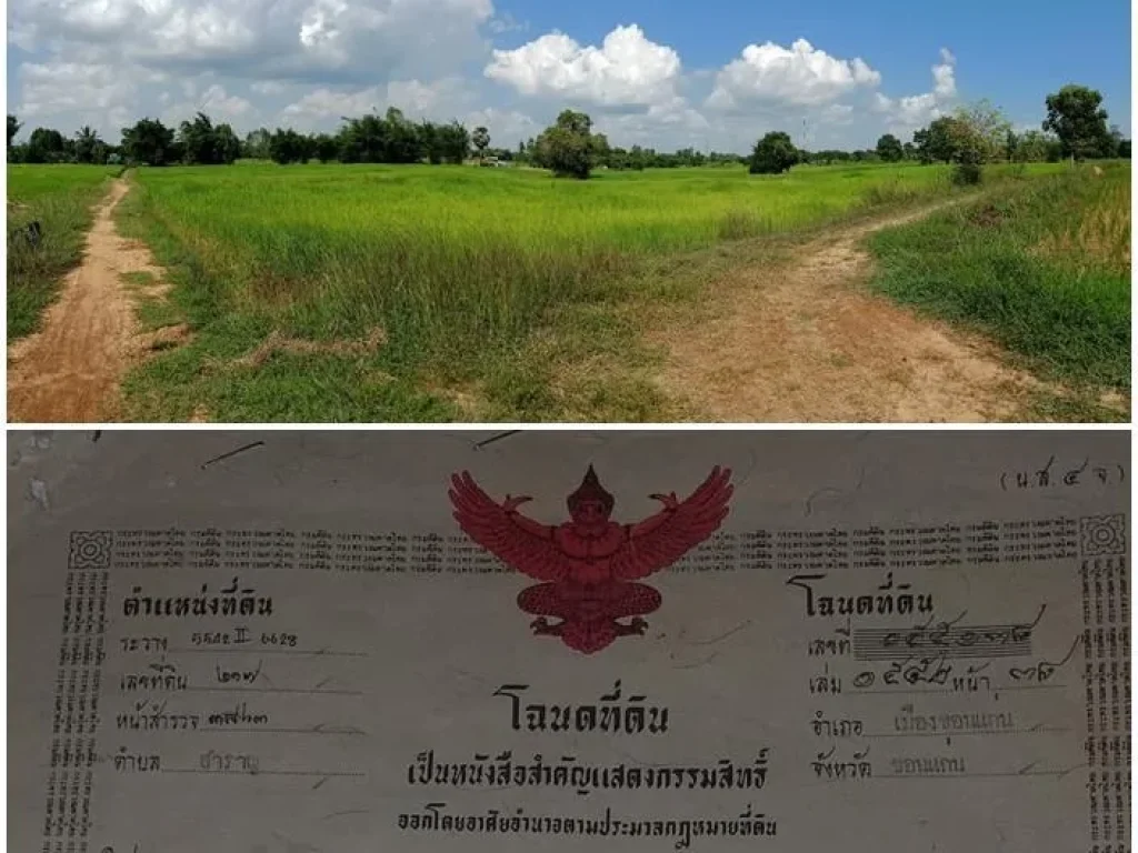 ขายที่ดินบ้านโนนแต้ ตสำราญ อเมือง จขอนแก่น