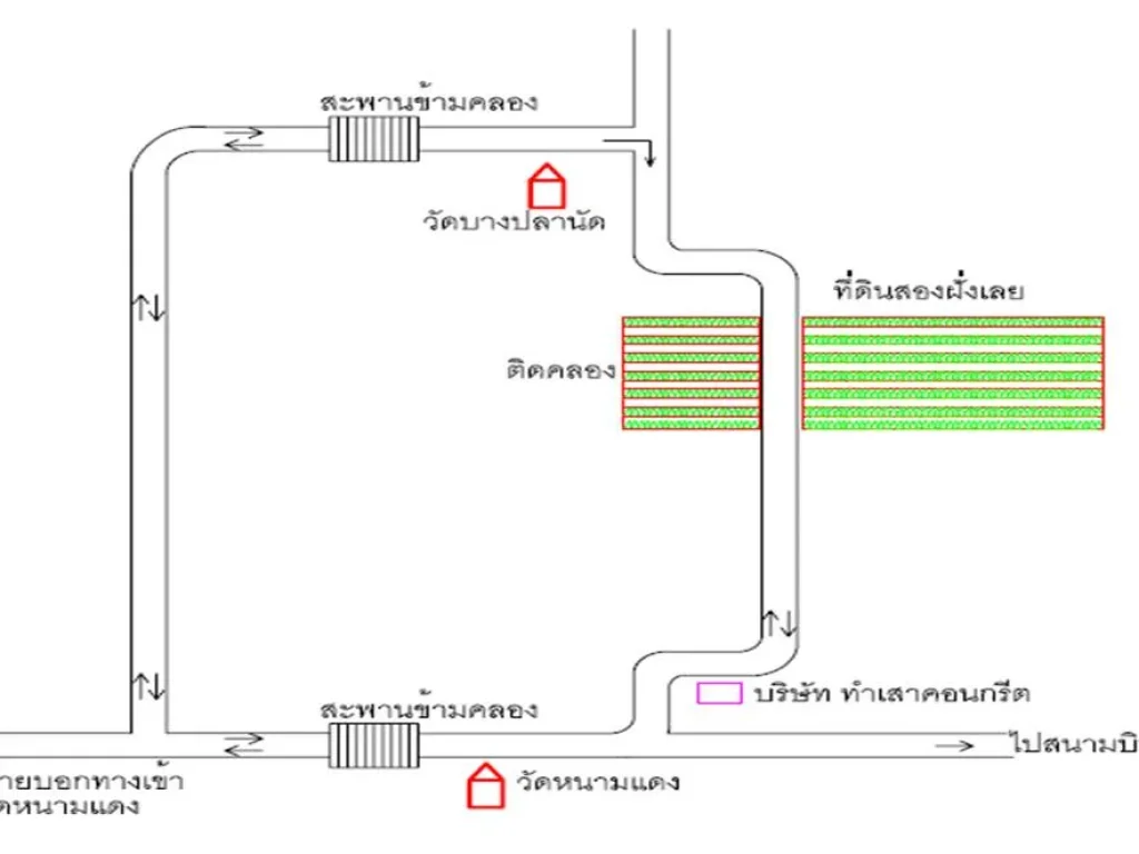 ขายที่ดินแปดริ้ว ซอยวัดหนามแดง ถนนสุวินทวงษ์-ฉะเชิงเทรา 48 ไร่