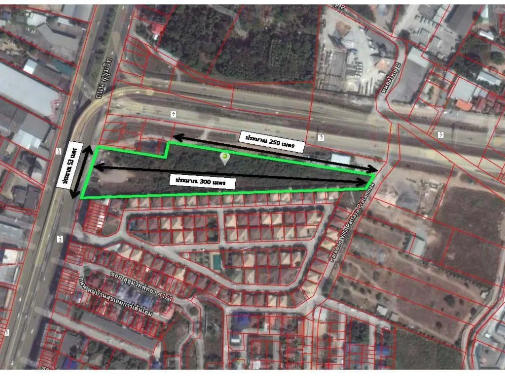 ขายที่ดินเปล่า 6-1-59 ไร่ พัทยากลาง ติดถนนมอเตอร์เวย์
