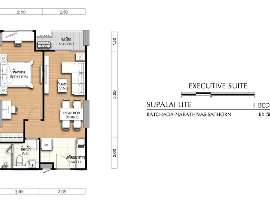 ขาย 1 นอน 50ตรม วิวสระว่ายน้ำ Supalai Lite Ratchada-Narathiwas-Sathorn