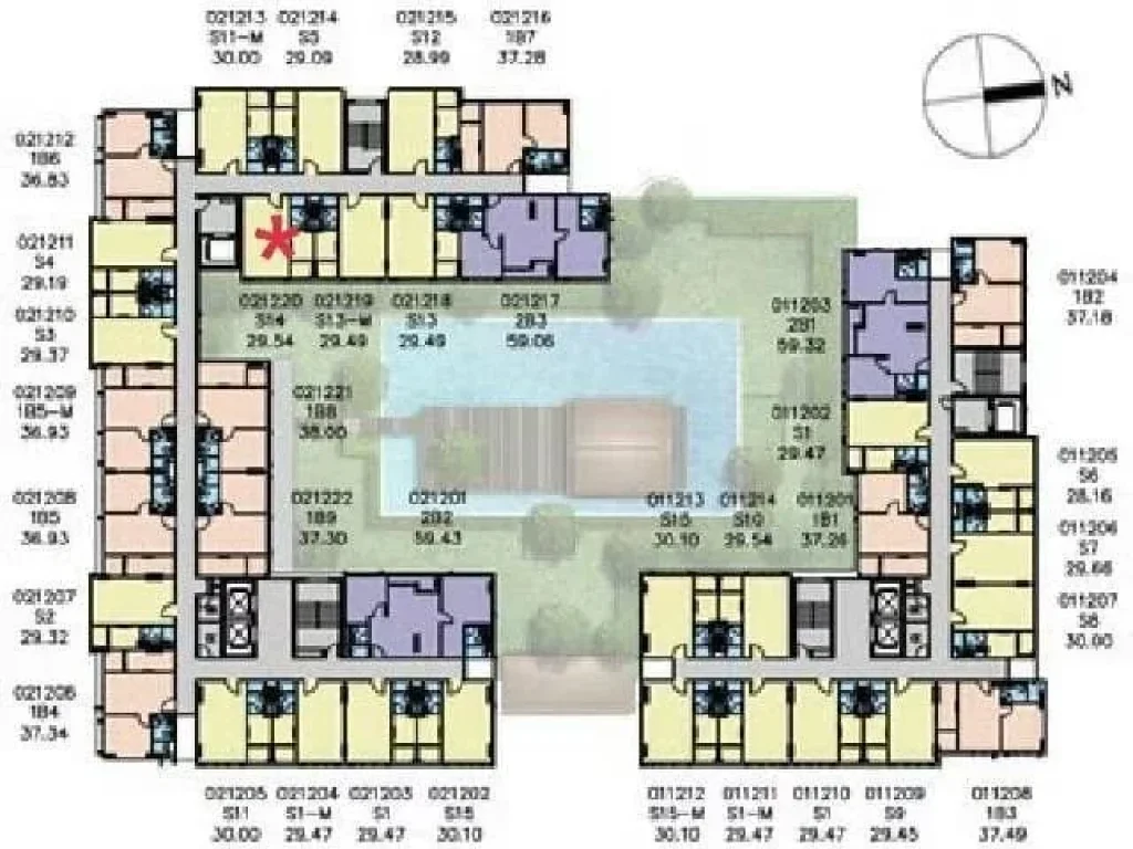 ให้เช่าคอนโด ดีบุรา พรานนก 1 ห้องนอน 1 ห้องน้ำ ชั้น 12 ขนาด 3007 ตรม