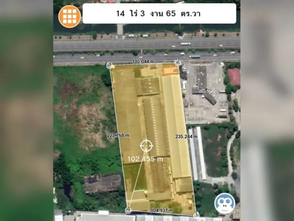 นำเสนอที่ดินพร้อมโรงงาน ย่านนิคมอุสาหกรรมบางปู เนื้อที่ 14 ไร่ 3 งาน 65 ตารางวา