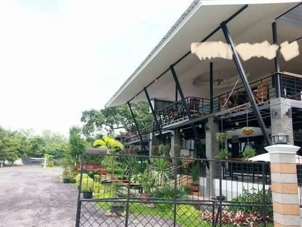 ขายที่ดินพร้อมบ้านสามารถเปิดร้านกาแฟค้าขายได้ ลำพูน