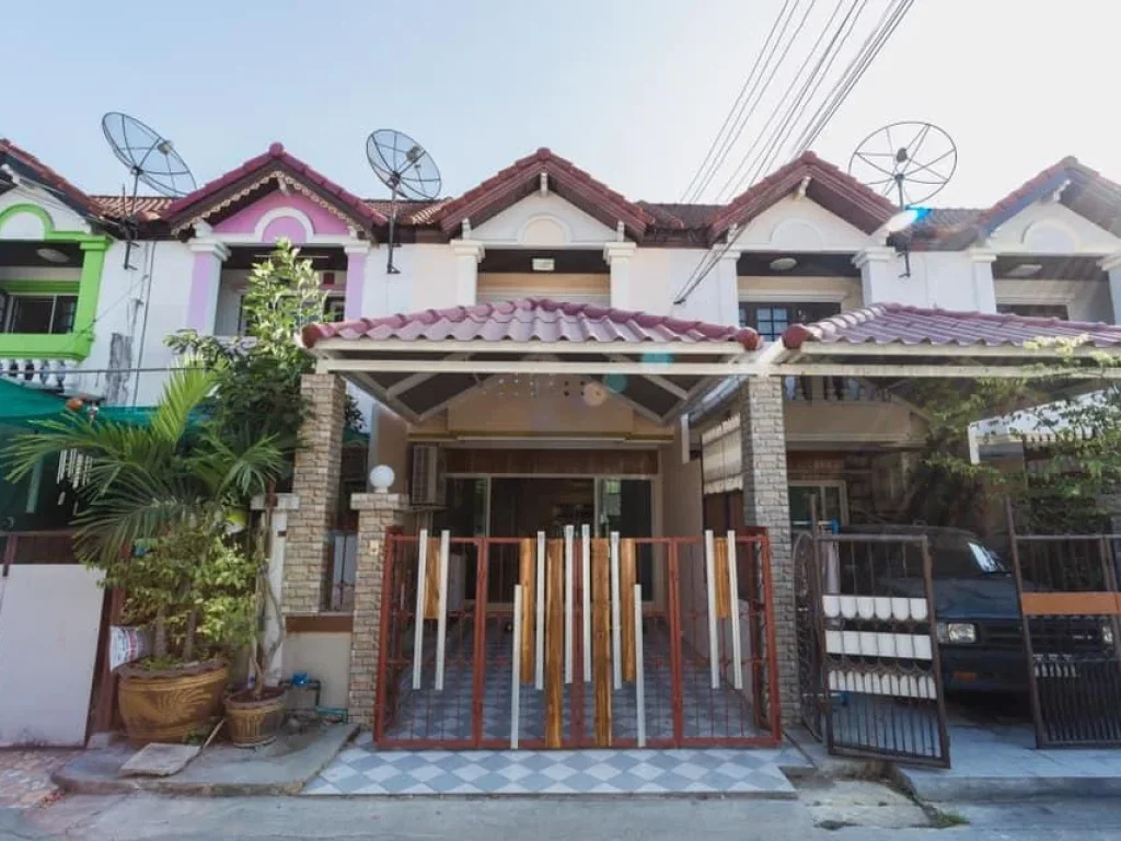 For Rent ทาวน์เฮ้าส์พร้อมอยู่ หมู่บ้านเอเวอร์กรีน บางนา-ตราด56