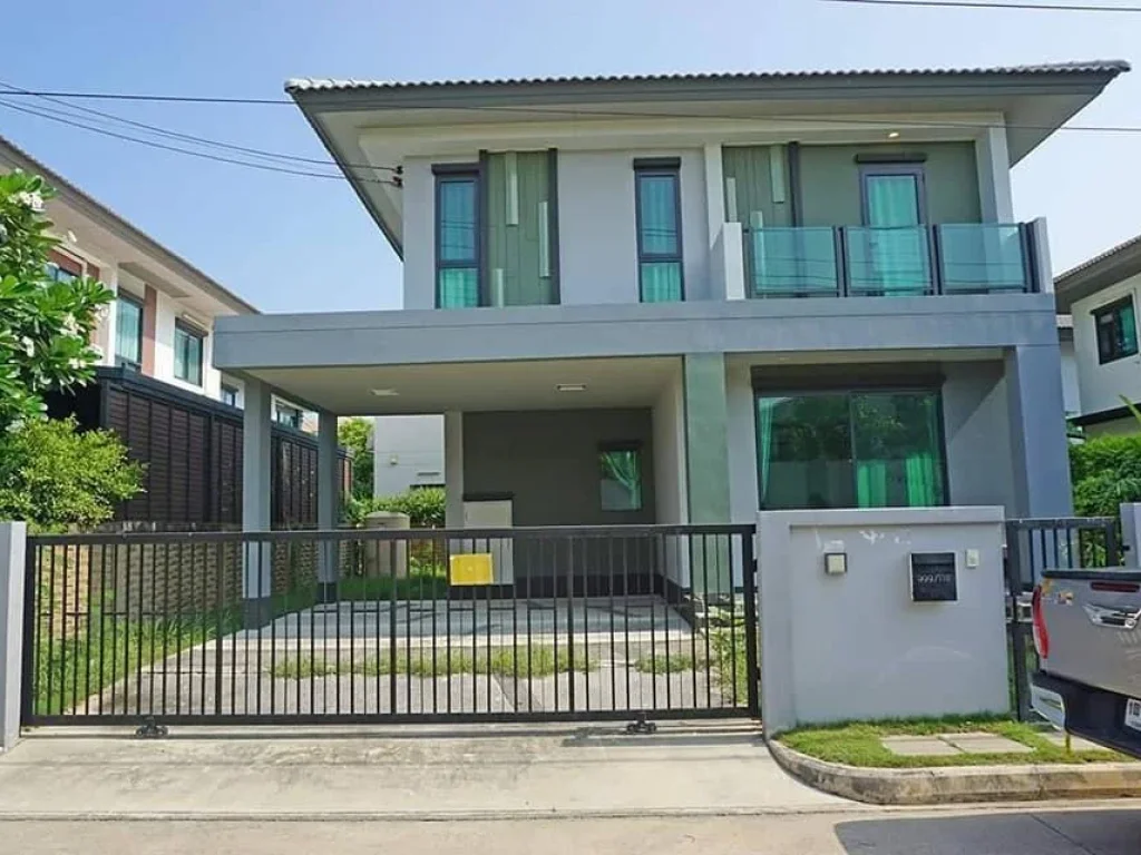 บ้านเดี่ยว ขายเช่าHouse for salerentหมู่บ้านบุราสิริ แสนสิริถนนวงแหวนอ่ออนนุช-บางนา กรุงเทพมีเฟอร์ แอร์สดวกสบาย