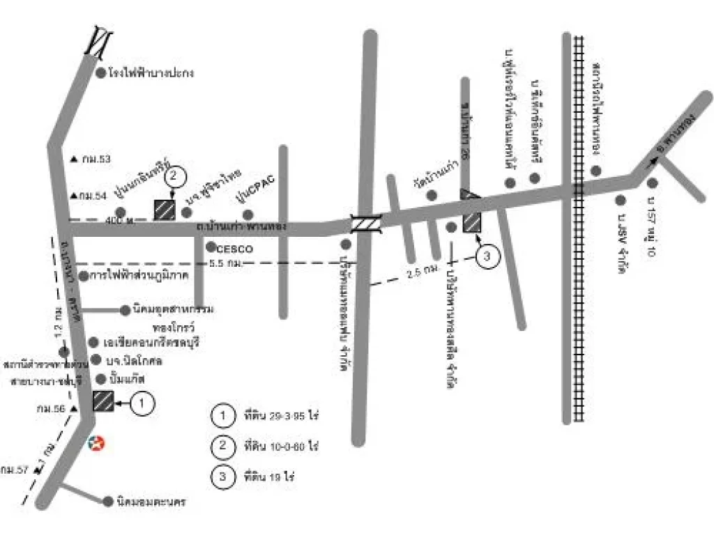 ขายที่ดินติด ถบ้านเก่า-พานทอง 10-0-60 ไร่ หน้ากว้าง 140 ม