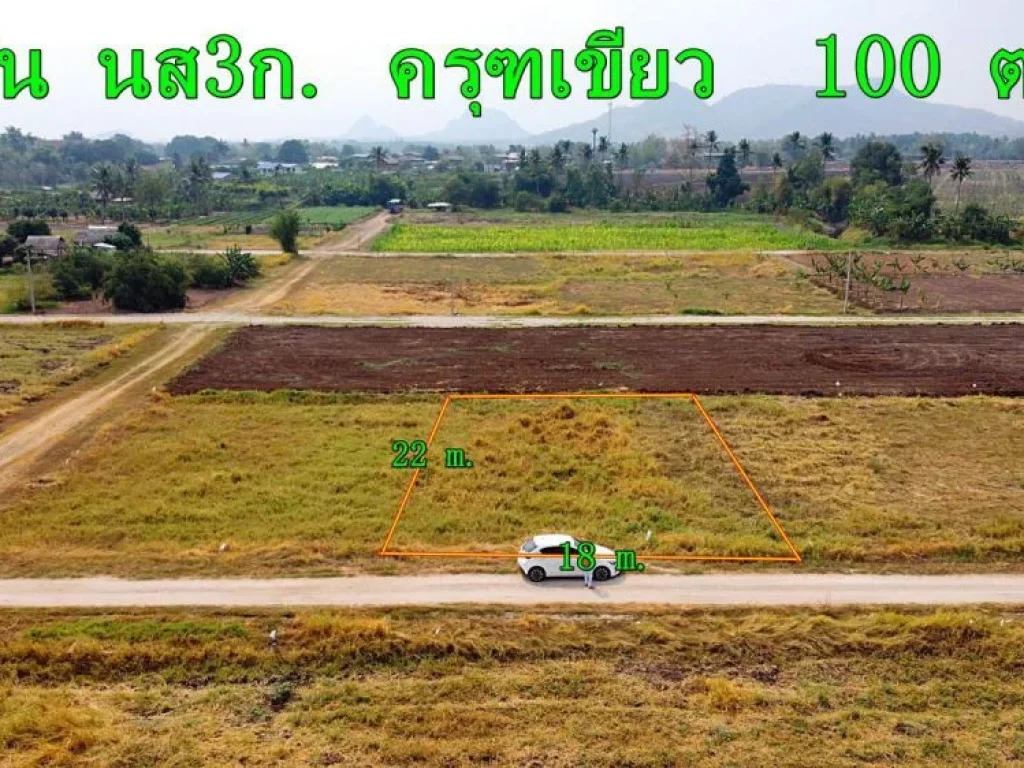 ขายที่ดินเปล่า นส3ก 100-150 ตรว