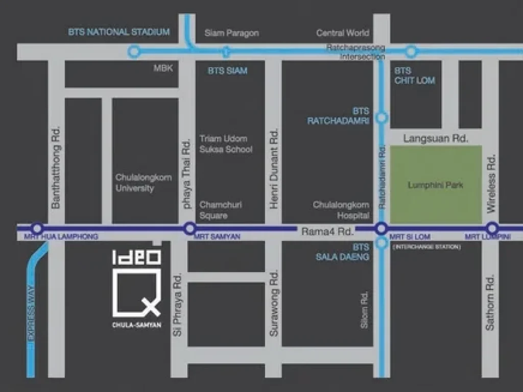 ขาย Ideo Q Chula-Samyan 3314 ตรม ติด MRTสามย่าน ห้องสวยแต่งครบ เฟอร์นิเจอร์SB วิวโล่ง