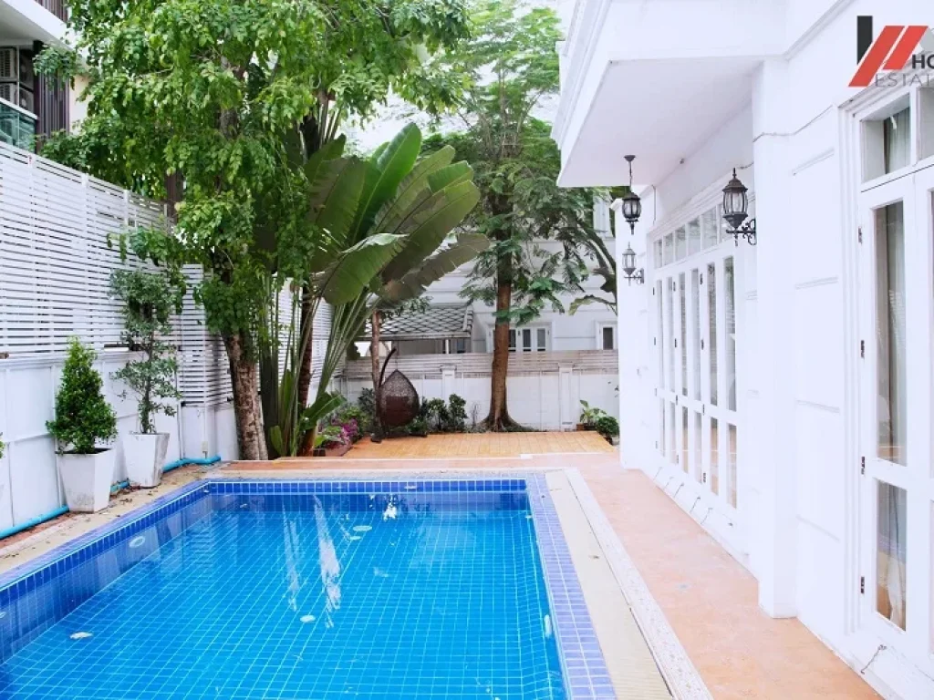 Mansion for rent ให้เช่า บ้านสุดหรู หลังใหญ่ 4 นอน สุขุมวิท 33 พร้อมสระว่ายน้ำ private house แต่งสไตล์โคโลเนียล bts พร้อมพงษ์ sukhumvit asoke thonglor