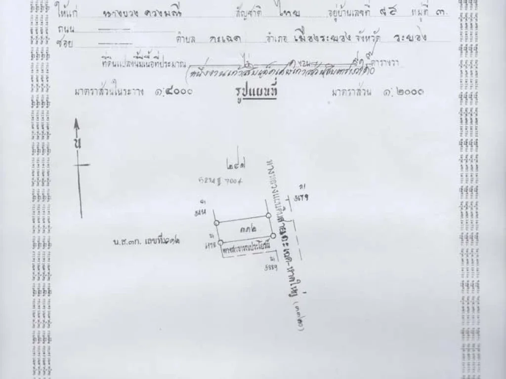 ขายที่ดินถมแล้ว 191 ตรวา ต กะเฉด อ เมืองระยอง ติดถนนดำ