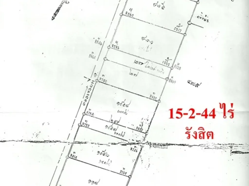 ที่ดิน ติดถนนคลอง1 จำนวน 15 - 2-44 ไร่