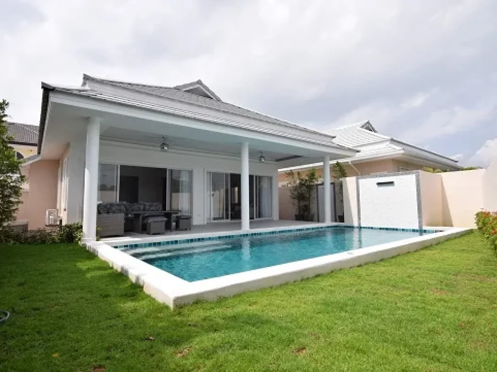 ขายบ้านเดี่ยวหัวหิน NEW POOL VILLA FOR 379 MILLION BAHT บรรยากาศดี ร่มรื่น เงียบสงบ