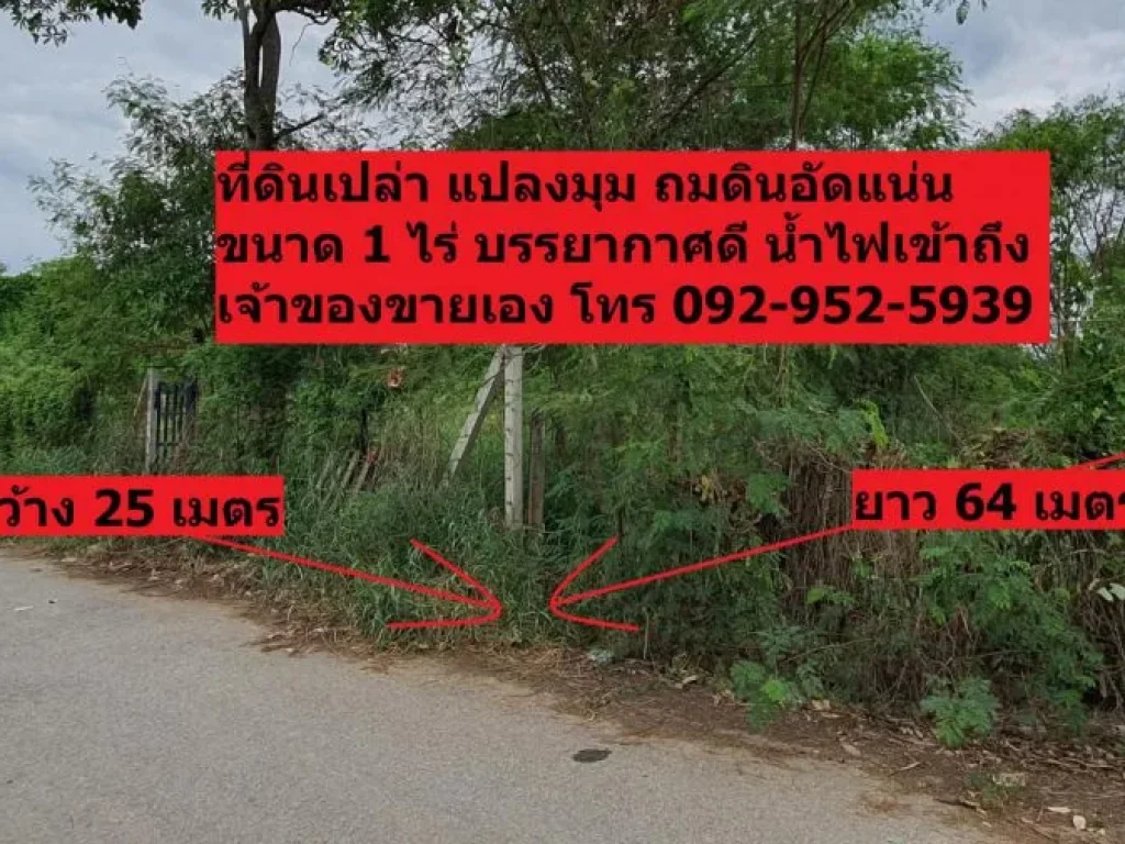 ขายที่ดินสวย จฉะเชิงเทรา 1 ไร่ ใกล้ถสุวินทวงศ์ 304