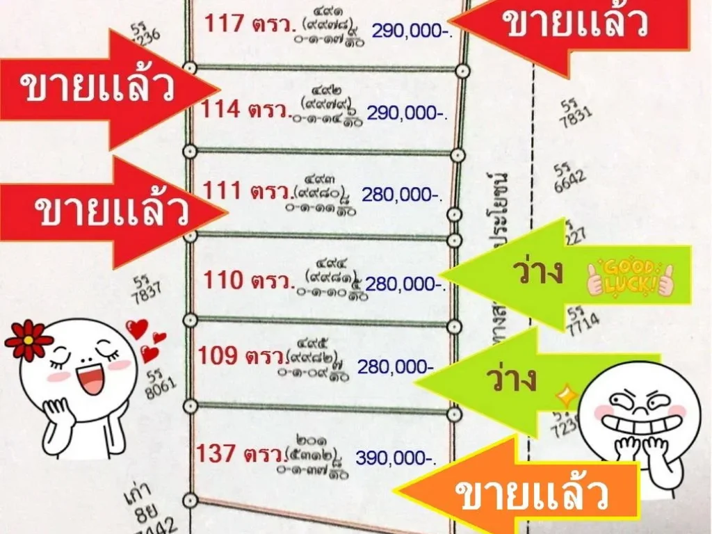 ปรับลด 260000- มี ให้เลือก 109 ตรว 110 ตรว 280000-