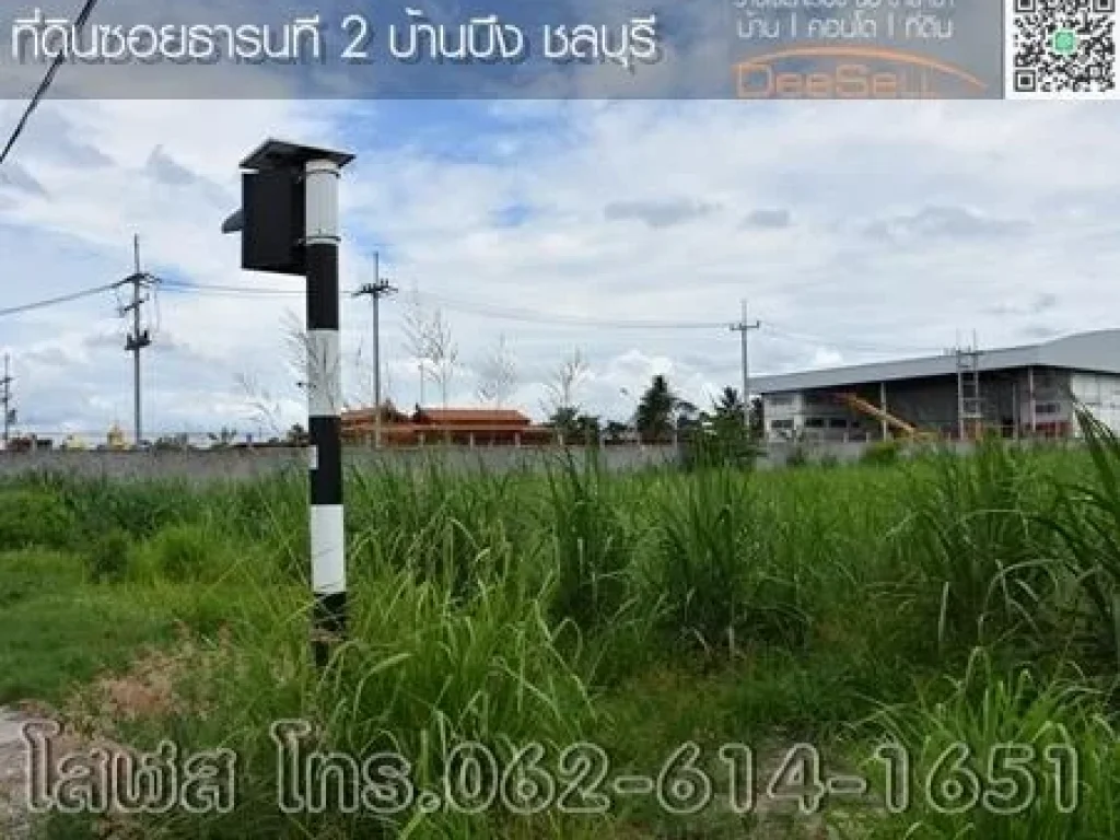 ขายที่ดินบ้านบึง ชลบุรี 1999ตรว เหมาะลงทุน ถ344