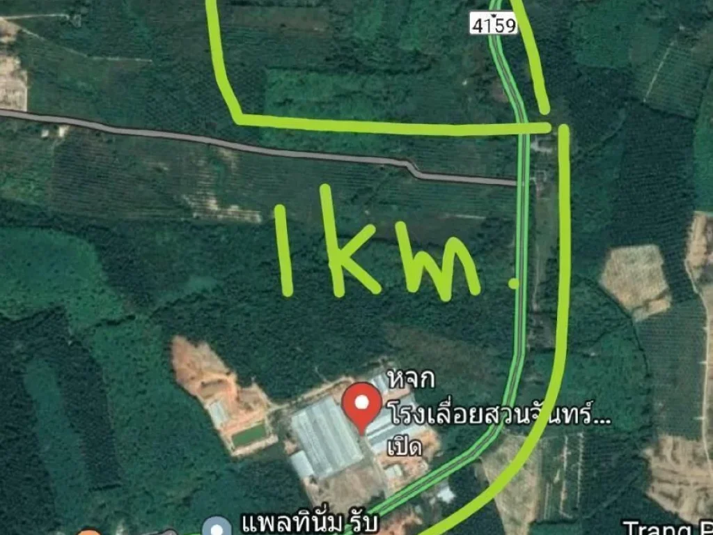 ขายที่ดิน 71 ไร่ ห่างแยกต้นชด 1 กิโลเมตร ติดถนนใหญ่ 450 เมตร