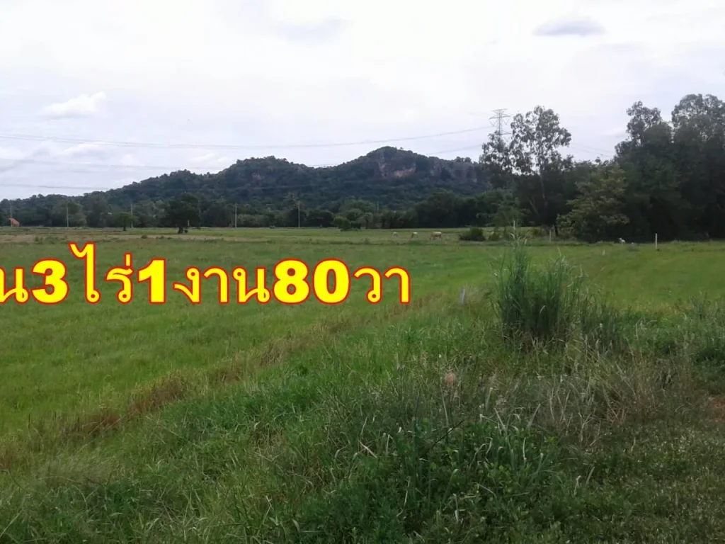 ขายที่ดิน3ไร่1งาน80ตรวาในบ้านห้วยจำปา เหมาะอยุ่อาศัย บรรยากาสดี วิวท้องนาและภูเขา มองเห็นเขาวัดเขาสวนหลวง ขาย1300000บ