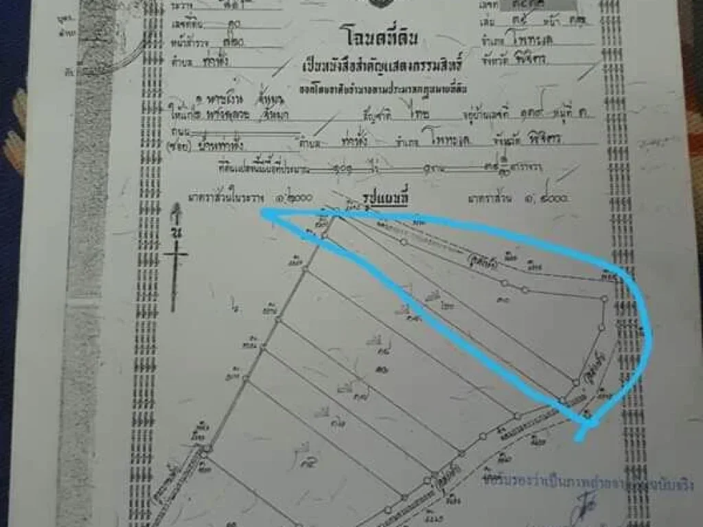 ขายที่นา 152 ไร่ ตท่านั่ง อโพทะเล จพิจิตร ไร่ละ120000