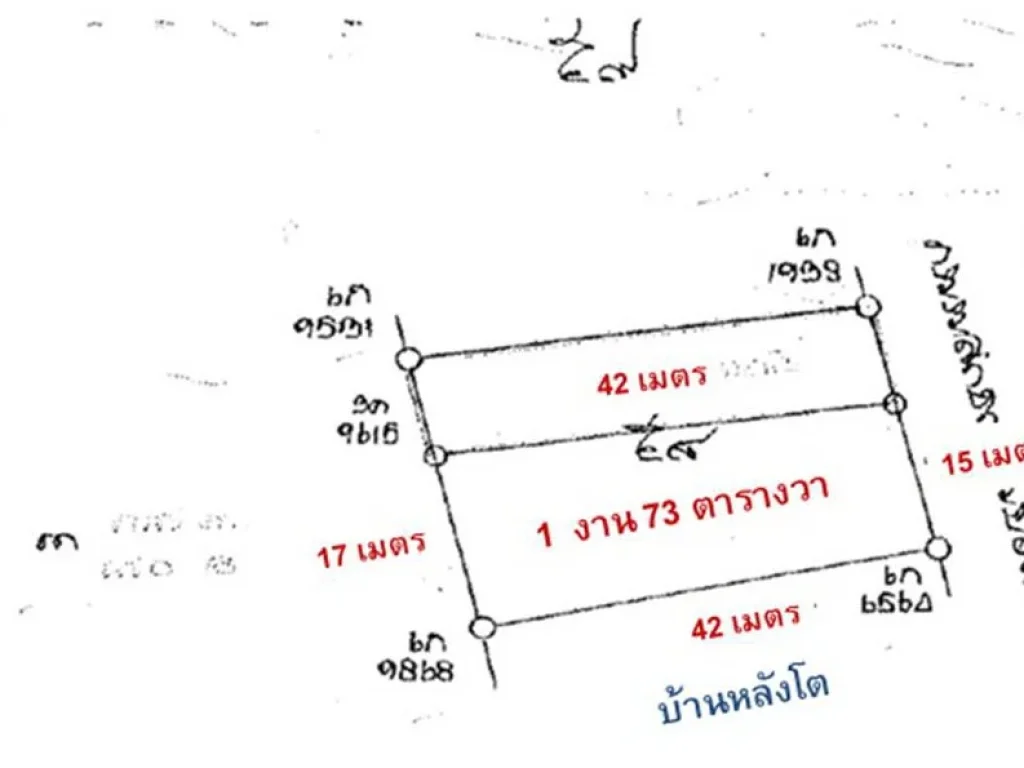 ขายถูก ที่ดินเมืองตรัง ซบ้านโพธิ์ 15 โฉนด 3 ห้อง รวม 1 งาน 73 ตารางวา 15 ล้าน